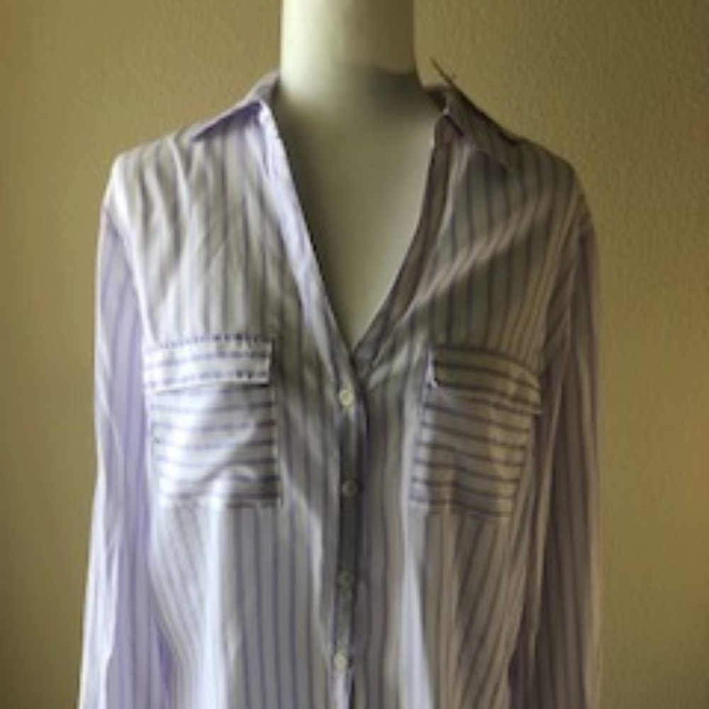 New York and Company Striped Blouse - New with Tags